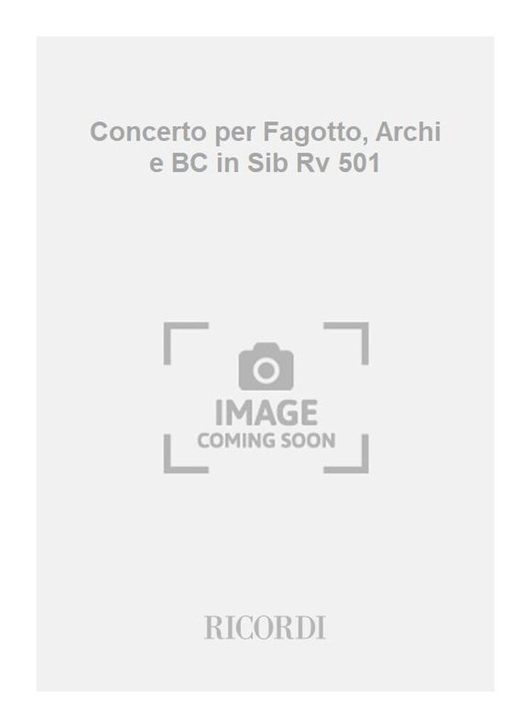 Concerti Per Fg., Archi E B.C.: